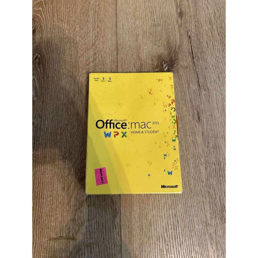Microsoft Office for Mac Home Dvd Disc and Student 2011 Key